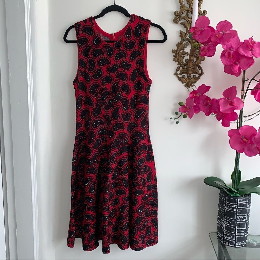 ISSA LONDON RED MIDI DRESS - Picture 7 of 15